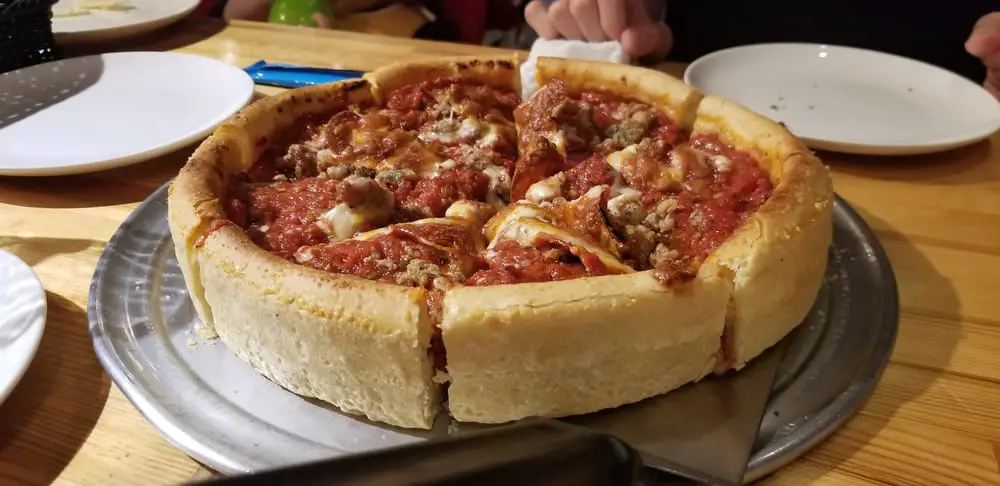 Chicago style pizza