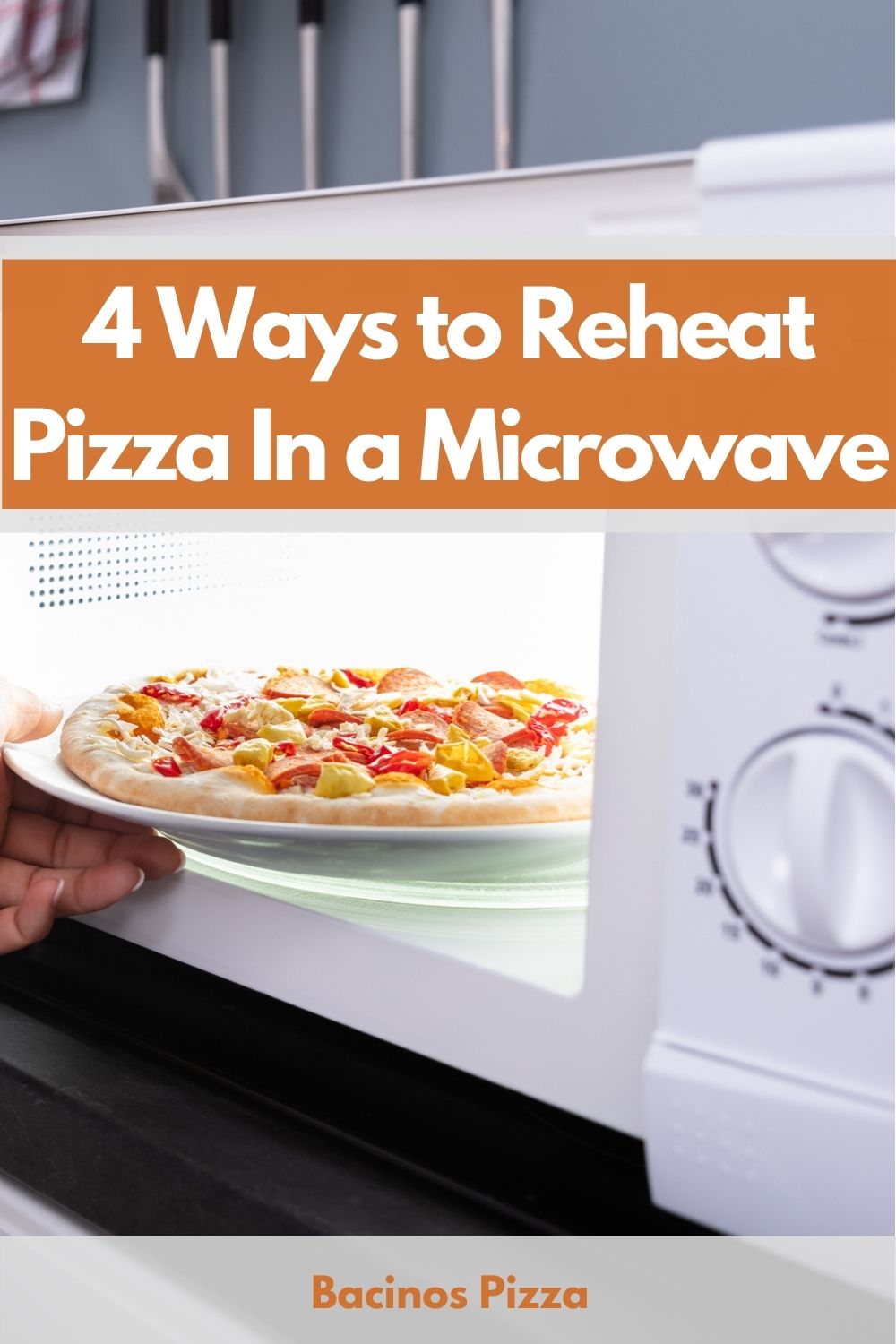 4 Ways to Reheat Pizza In a Microwave pin 2