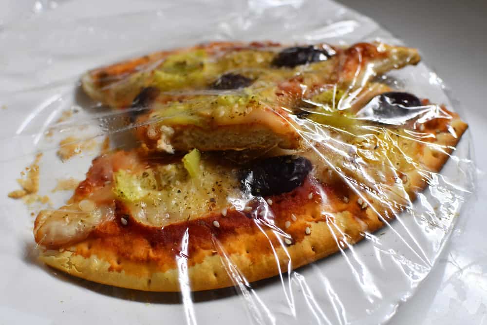 Plastic Kitchen Wrap pizza