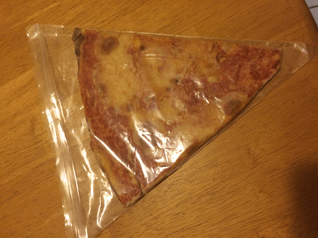 Use a Resealable Bag for pizza