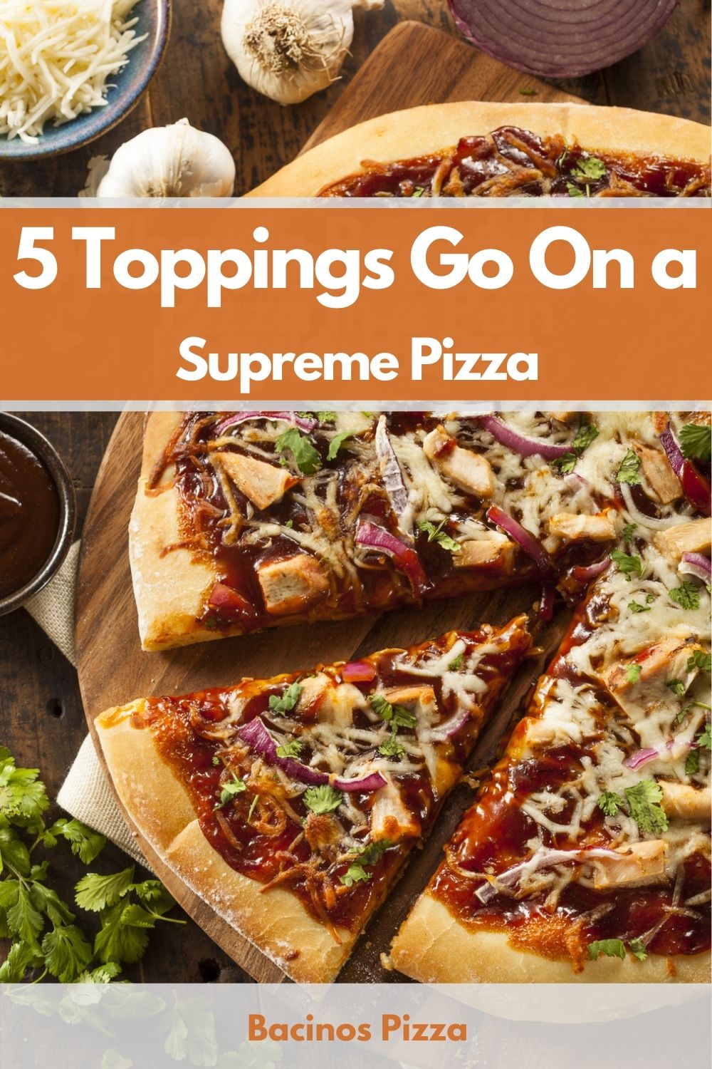 5 Toppings Go On a Supreme Pizza pin