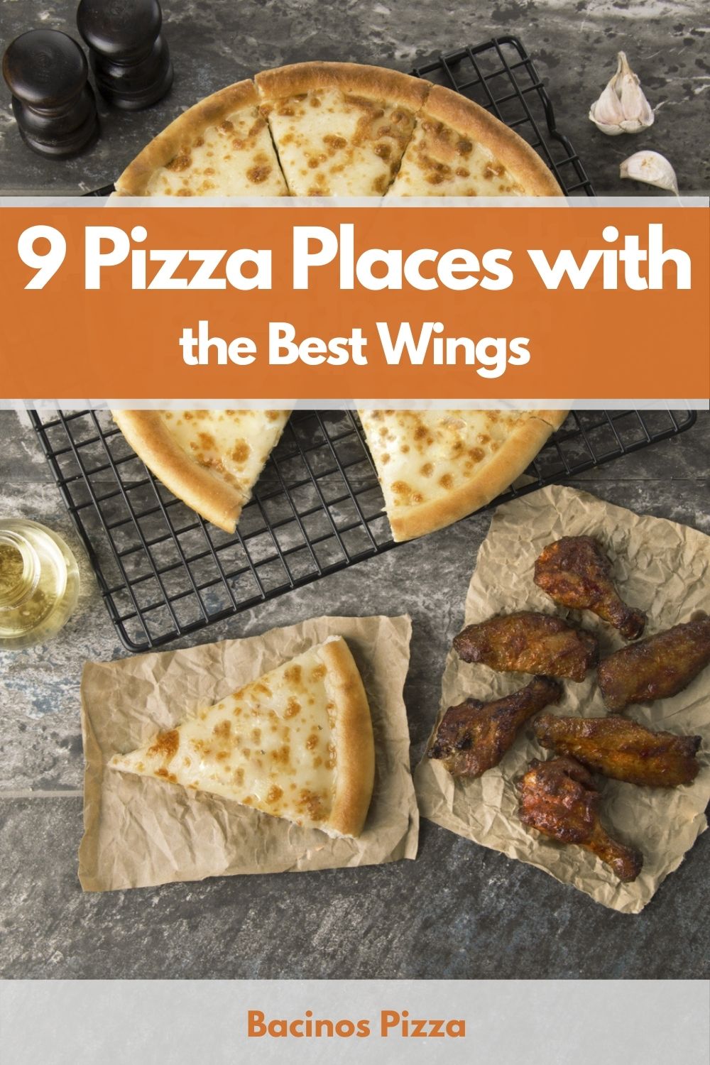 9 Pizza Places with the Best Wings pin
