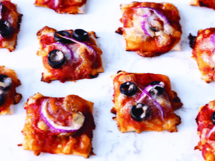 Almost-Bite-Sized-Pizzas