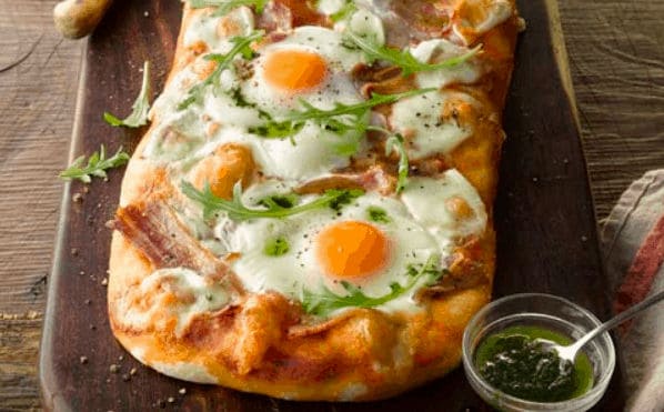 Bacon-and-Egg-Pizza-with-Basil-Oil