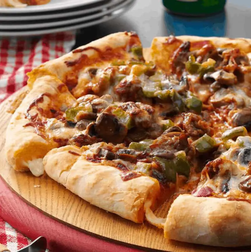 Cheese-Crust-Sausage-Pizza