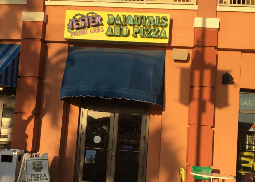 Jester Mardi Gras Daiquiris and Pizza