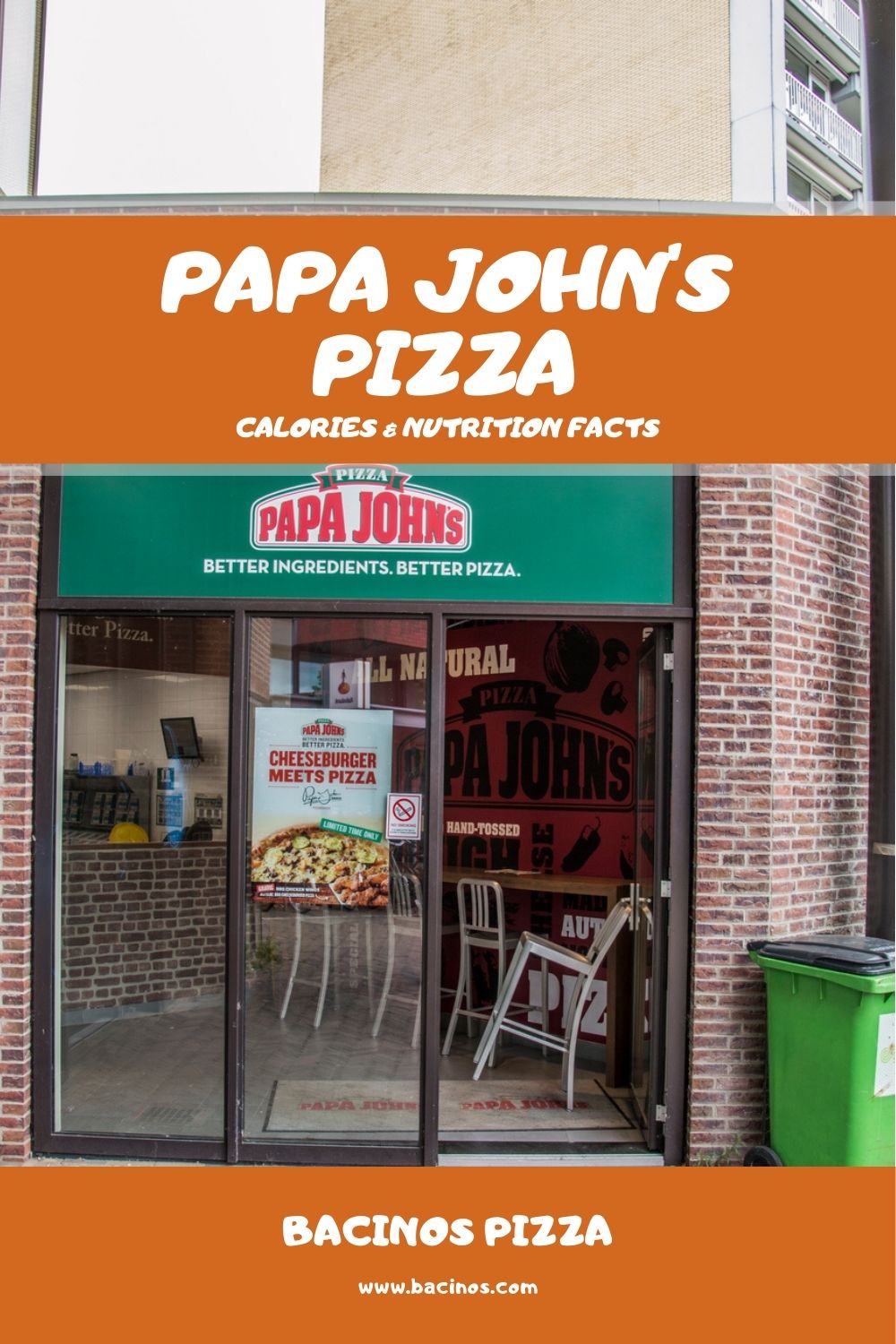 Papa John's Pizza Calories & Nutrition Facts (Chart) 1