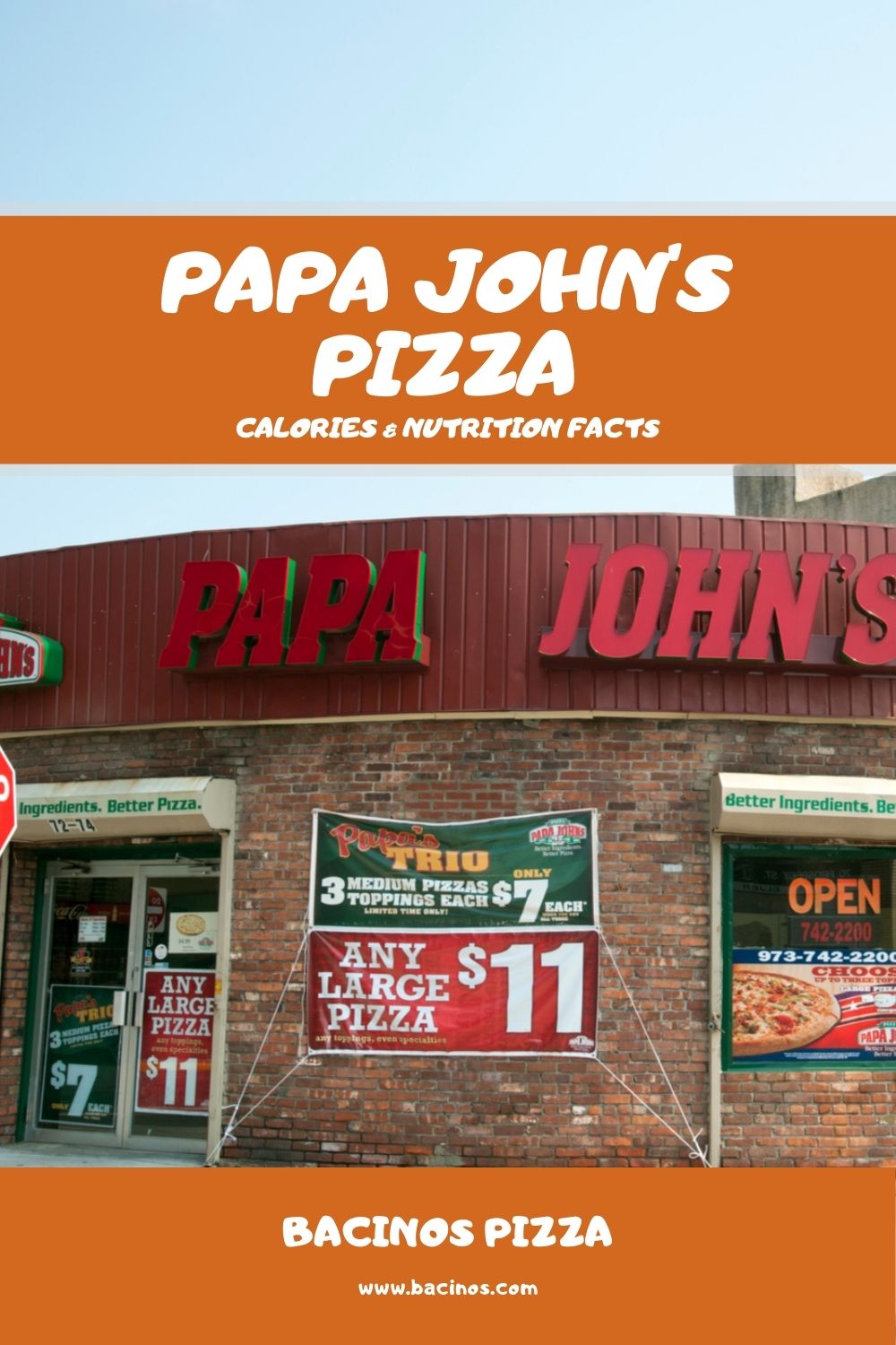 Papa John's Pizza Calories & Nutrition Facts (Chart) 2