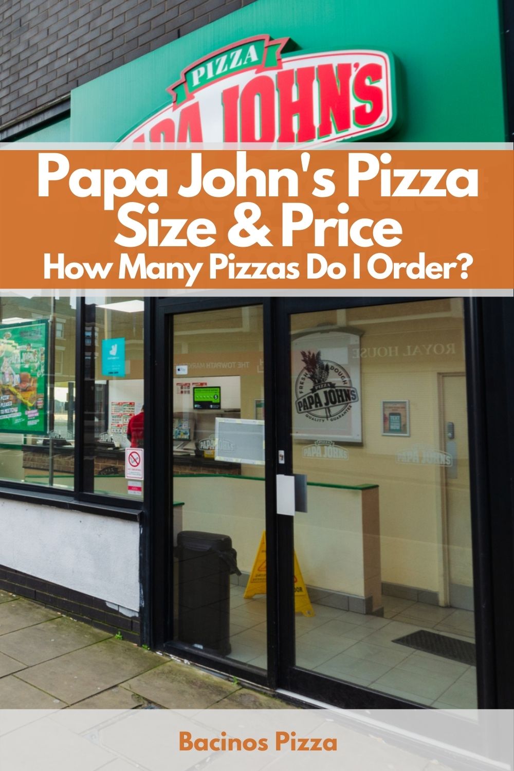 Papa John's Pizza Größe Preis Wie viele Pizzen bestelle ich? 2