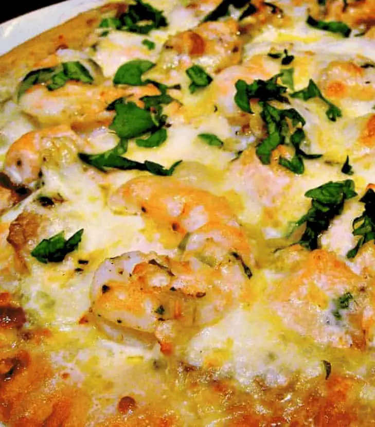 Shrimp-Garlic-and-Pesto-Pizza