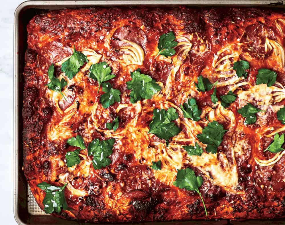 Spring-Onion-and-Salami-Sheet-Pan-Pizza