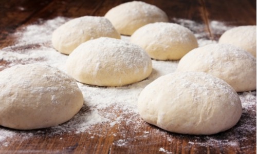Subdivided your dough into small tennis ball-like dough