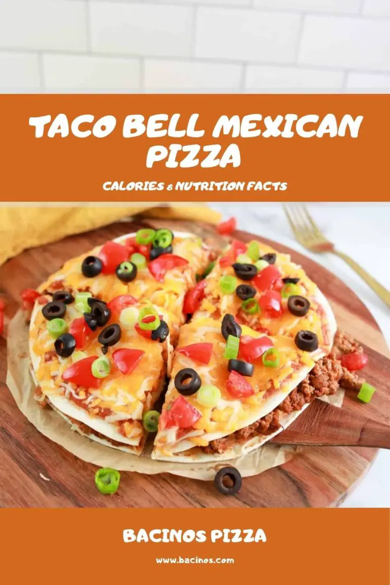 mexican pizza nutrition