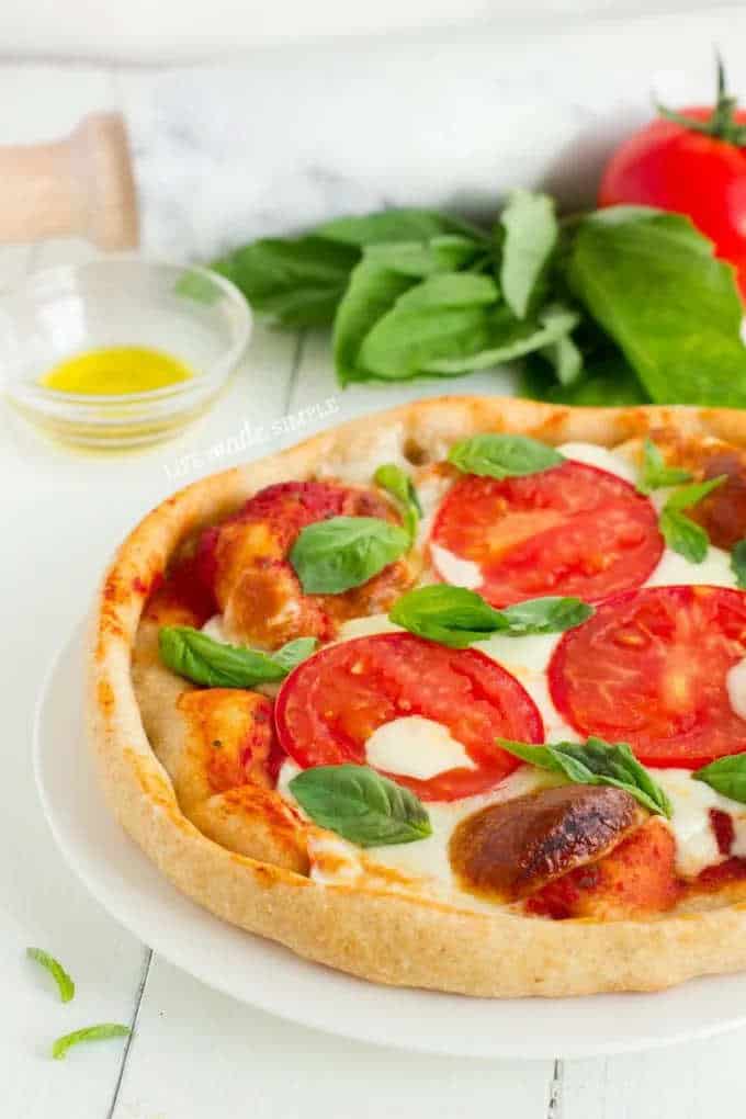 Neapolitan Pizza with Honey Whole Wheat Dough