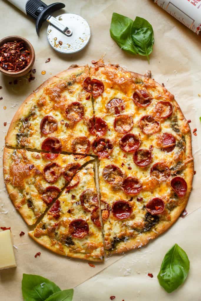 Pesto Pepperoni Pizza  – Our Balanced Bowl
