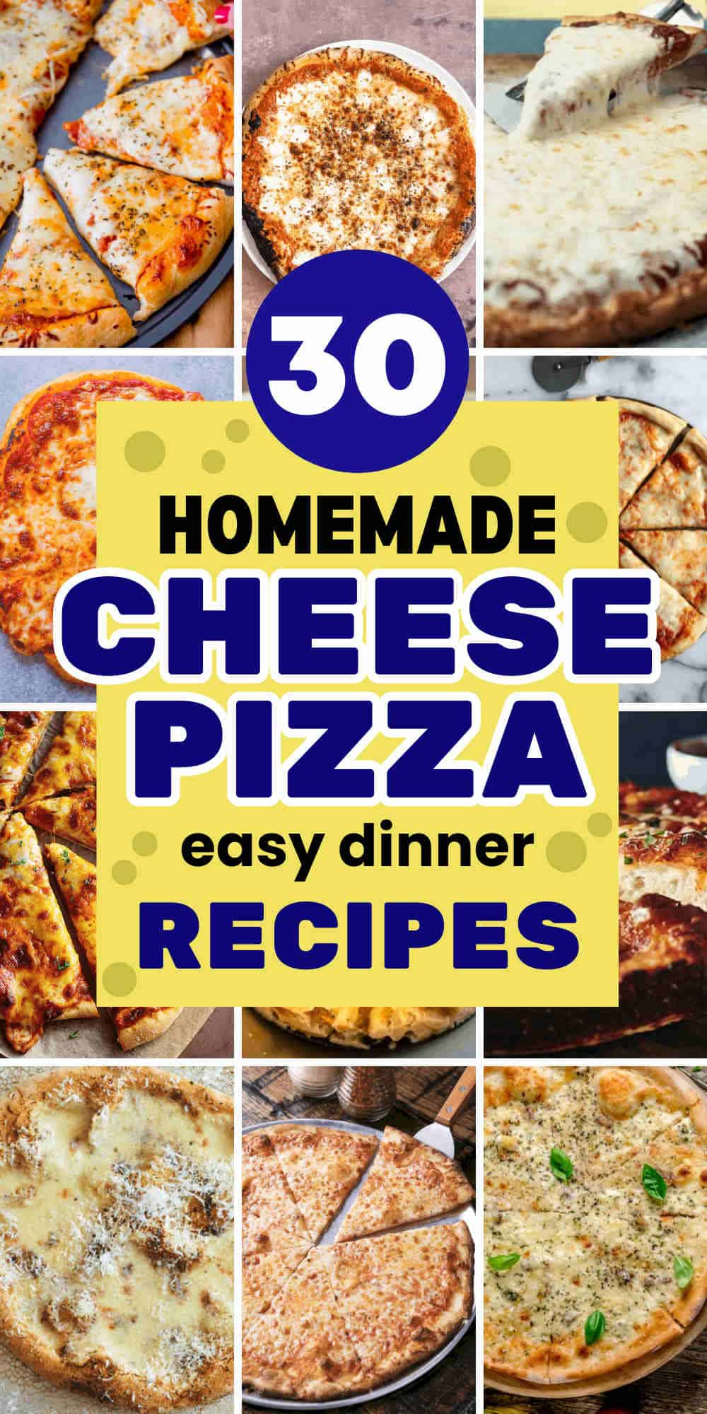 cheese pizza recipes