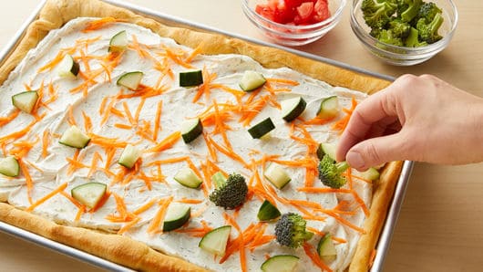 Easy Crescent Veggie Pizza