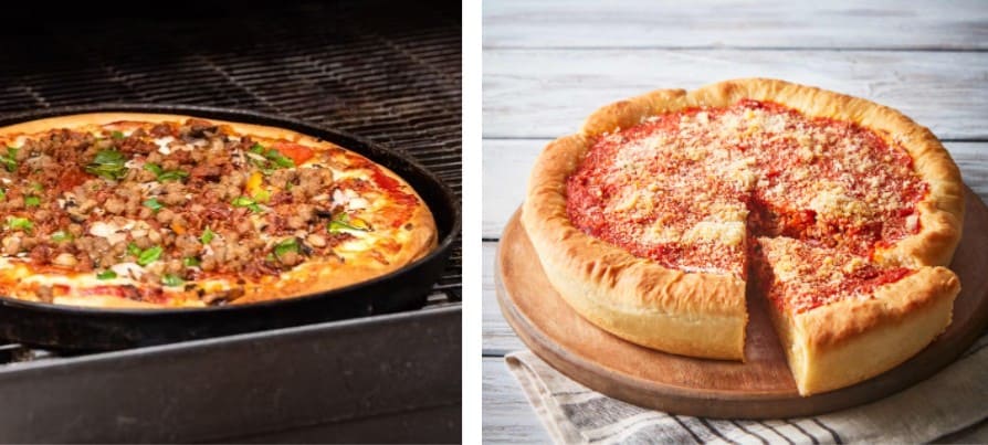 Boston Style Pizza and Chicago Style Pizzas