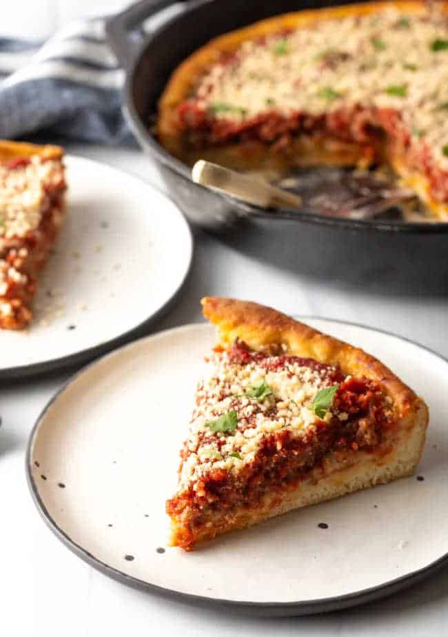 Cast Iron Deep Dish Pizza Recipe