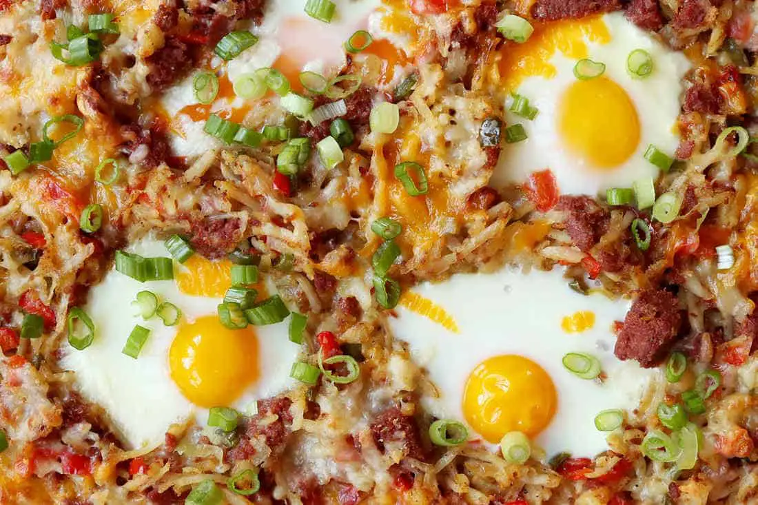 Corned Beef Hash Breakfast Pizza