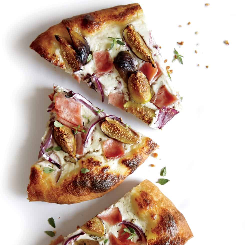 Fig, Ham, and Ricotta Pizza