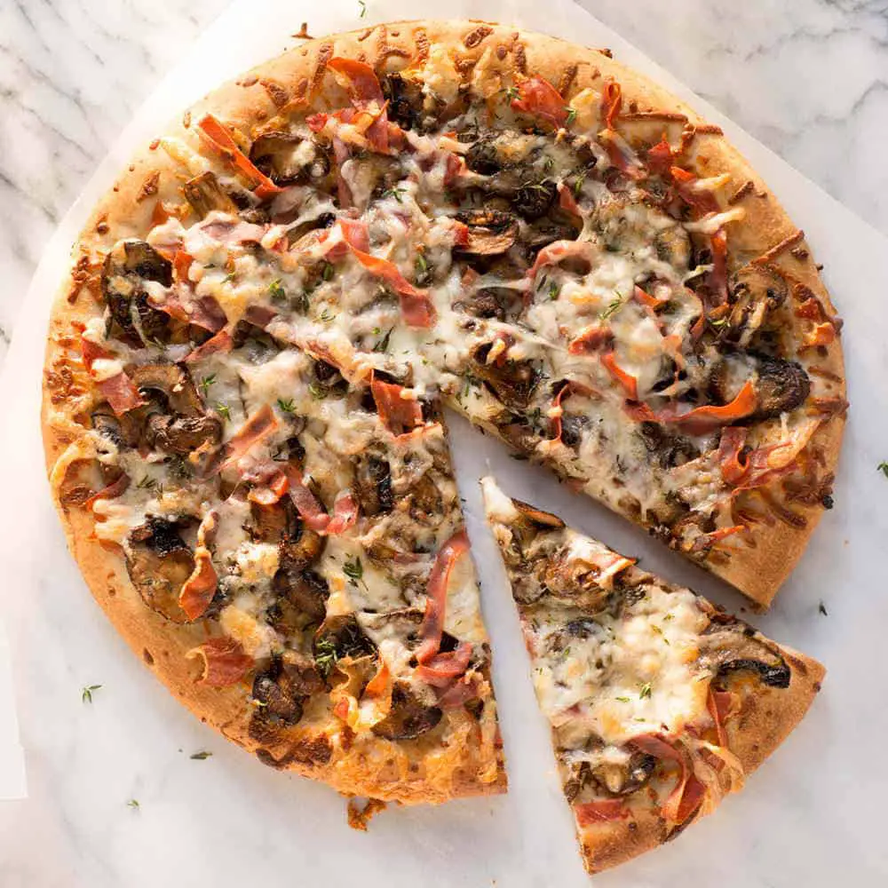 Mushroom Prosciutto Pizza