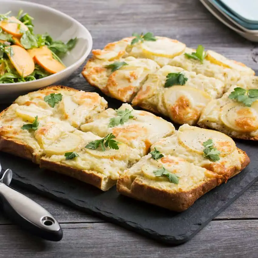 Potato Bechamel Focaccia Pizza