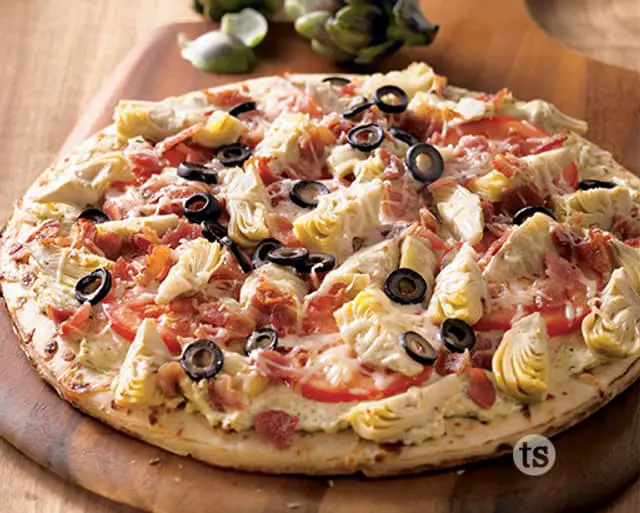 Bacon and Artichoke Pizza