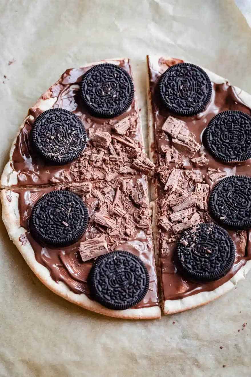 Best Nutella Pizza with Oreos
