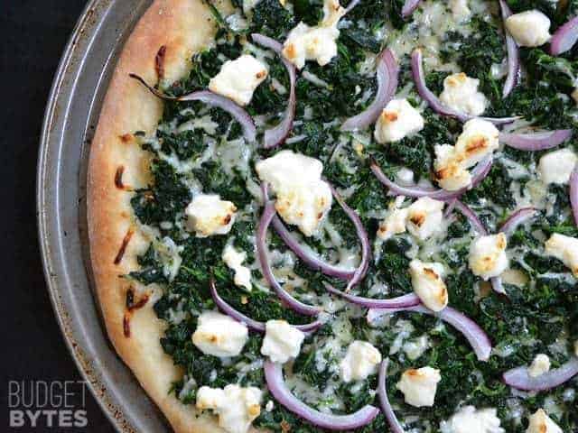 Beth’s Easy White Spinach Pizza Recipe