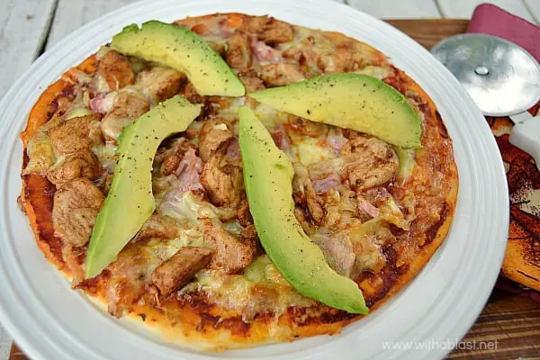 Chicken Bacon and Avocado Pizza