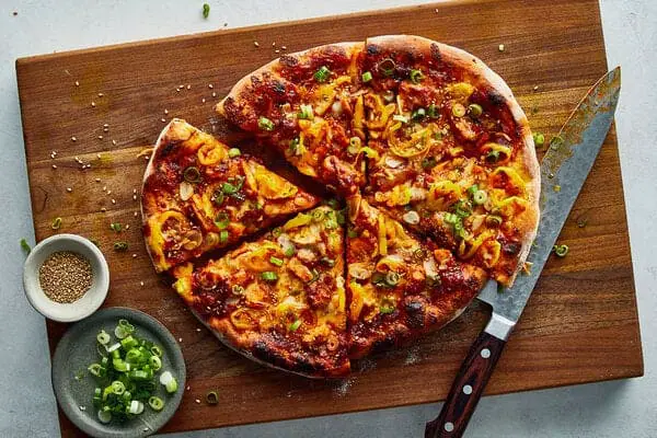 Korean Fire Chicken Pizza Recipe