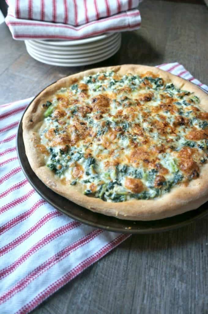 Kristen’s Easy White Spinach Pizza Recipe