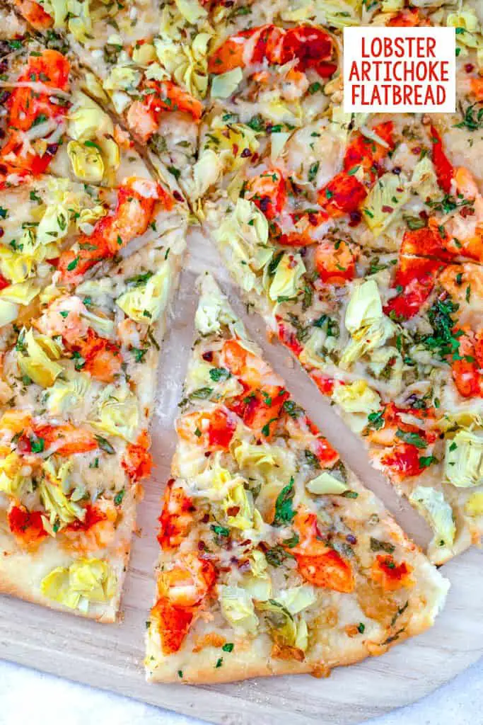 Lobster Artichoke Flatbread Pizza