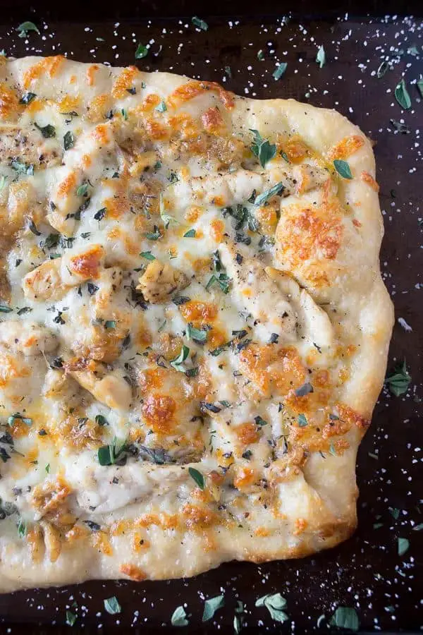 Roasted Garlic Chicken Pizza Recipe