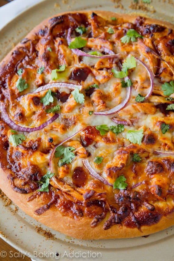 Sally’s Homemade Barbeque Chicken Pizza Recipe