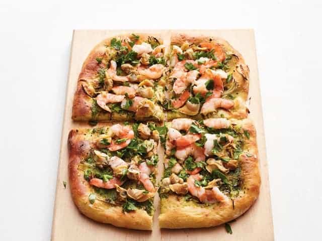Shrimp and Clam Pizza 