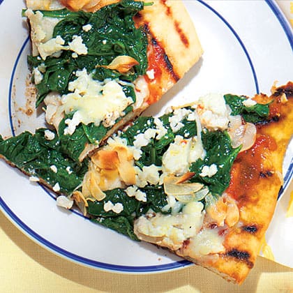 Spinach-Feta Pizza Recipe