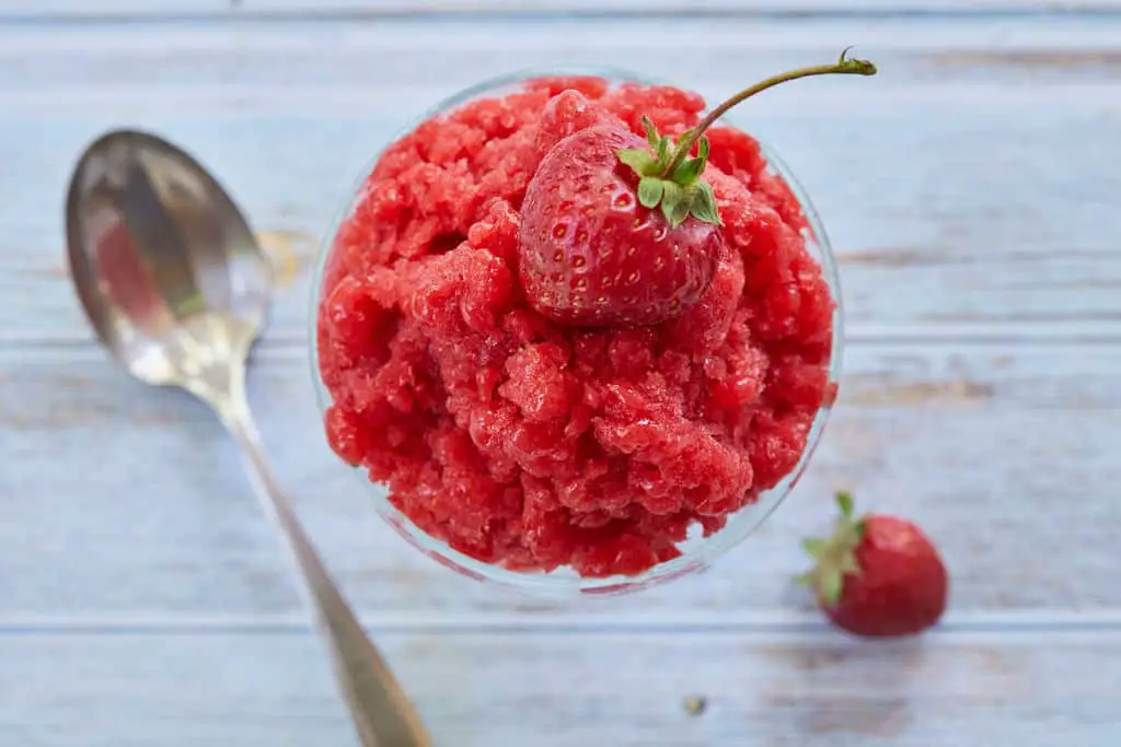 Strawberry Granita Go Well With Pizza