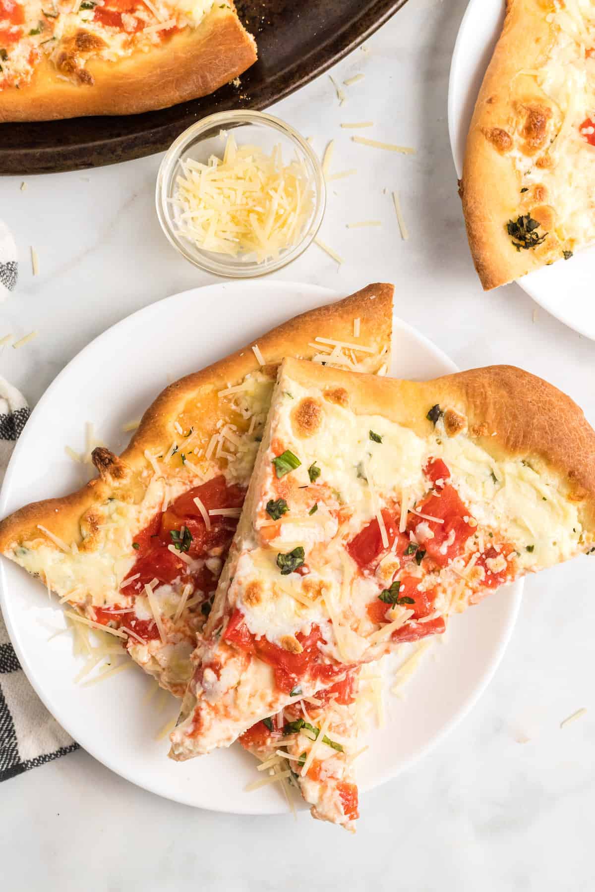 Tomato, Basil, and Ricotta Pizza Recipe