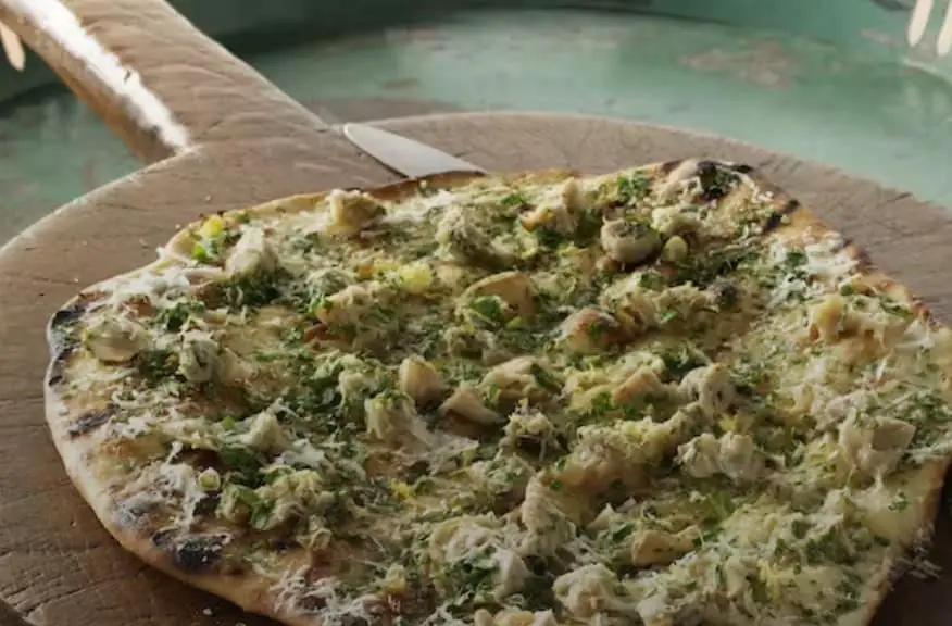 White Clam, Oregano, and Garlic Pizza