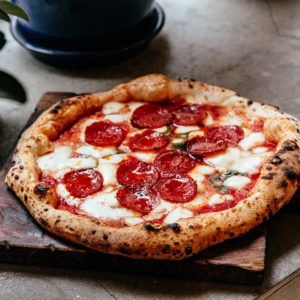 Wood-Fired Pepperoni Pizza