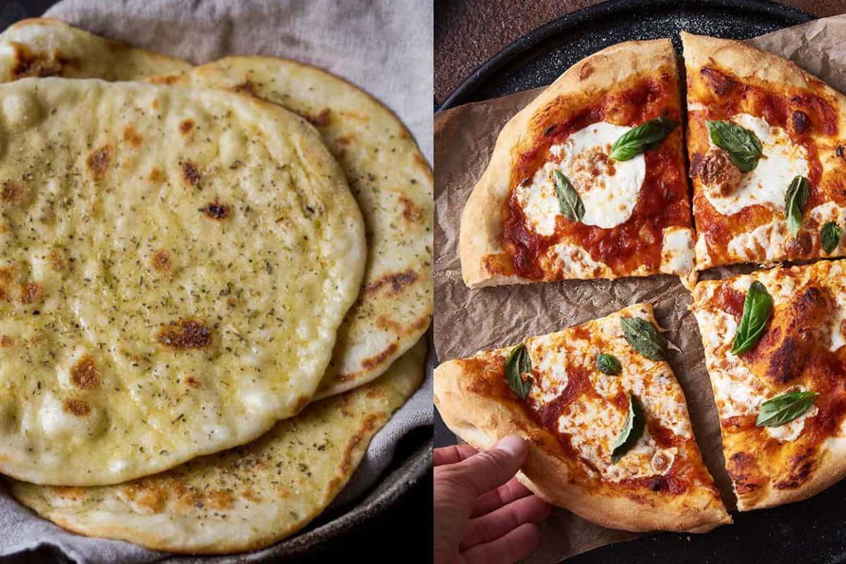 difference between pizza and flatbread
