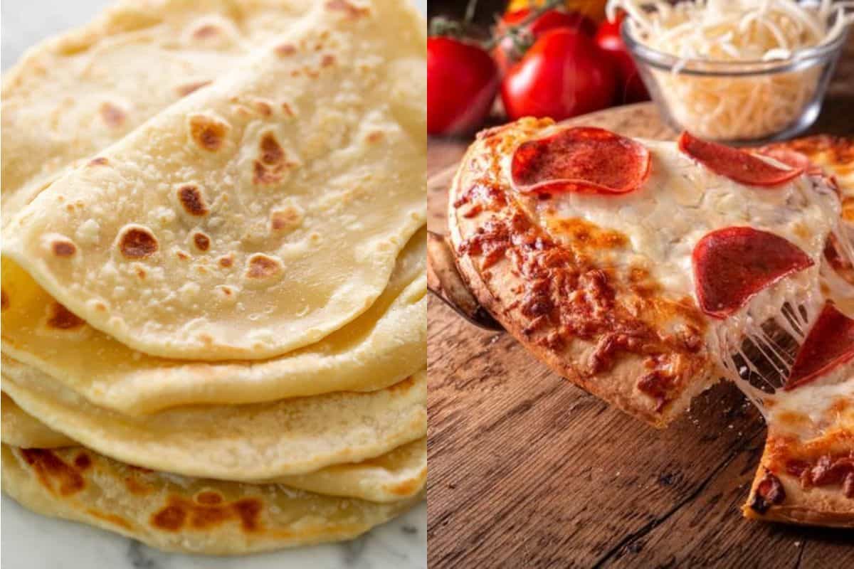different Crust between flatbread and pizza