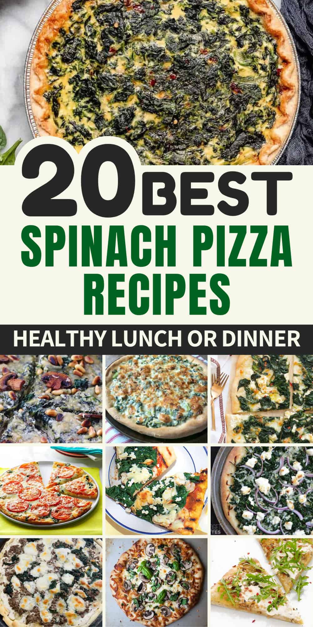 spinach pizza recipes