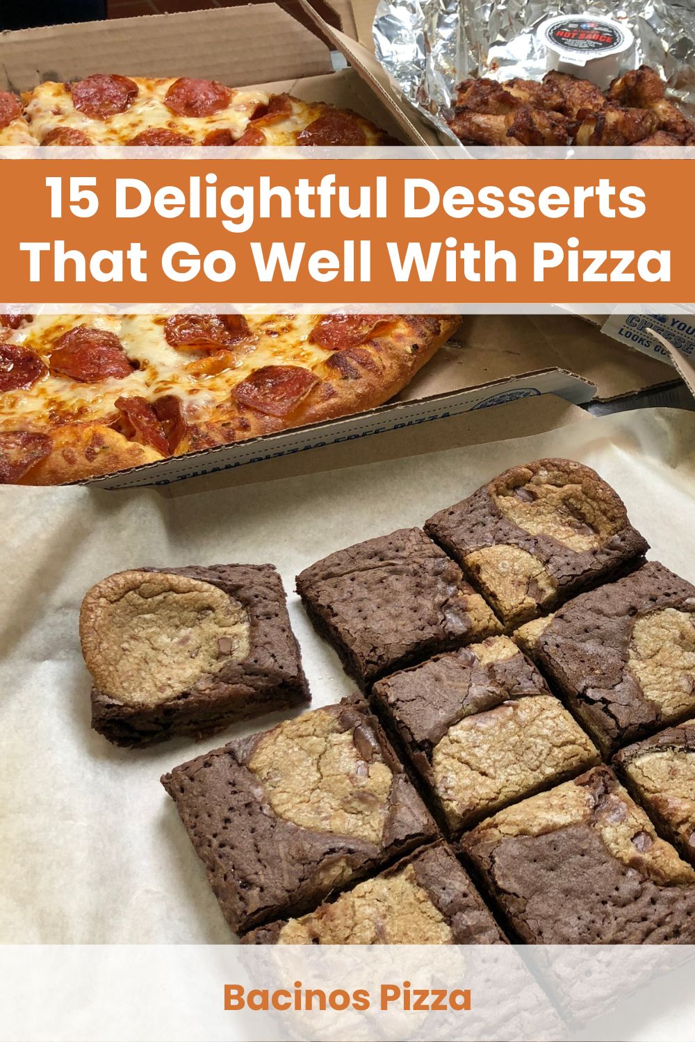 what desserts go with pizza