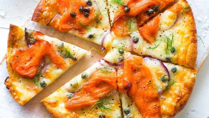 Al Brown Maple Smoked Salmon Pizza