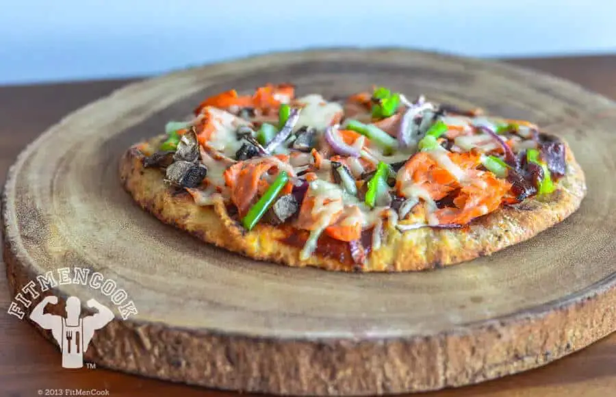 BBQ Salmon Pizza on Naan