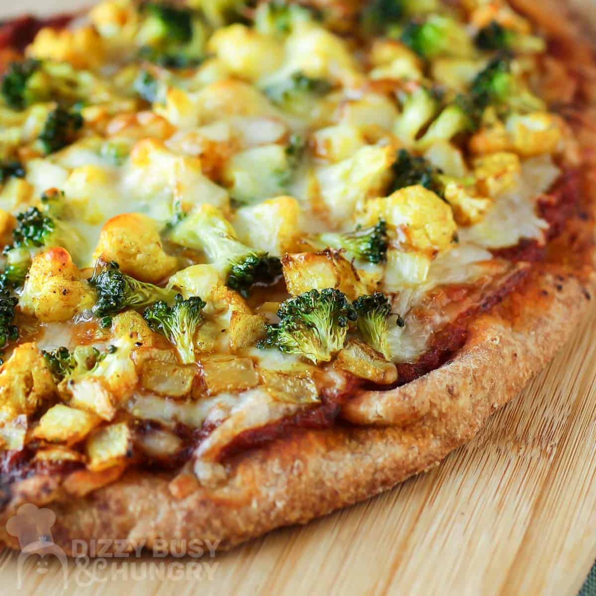 Curry Pizza with Veggies