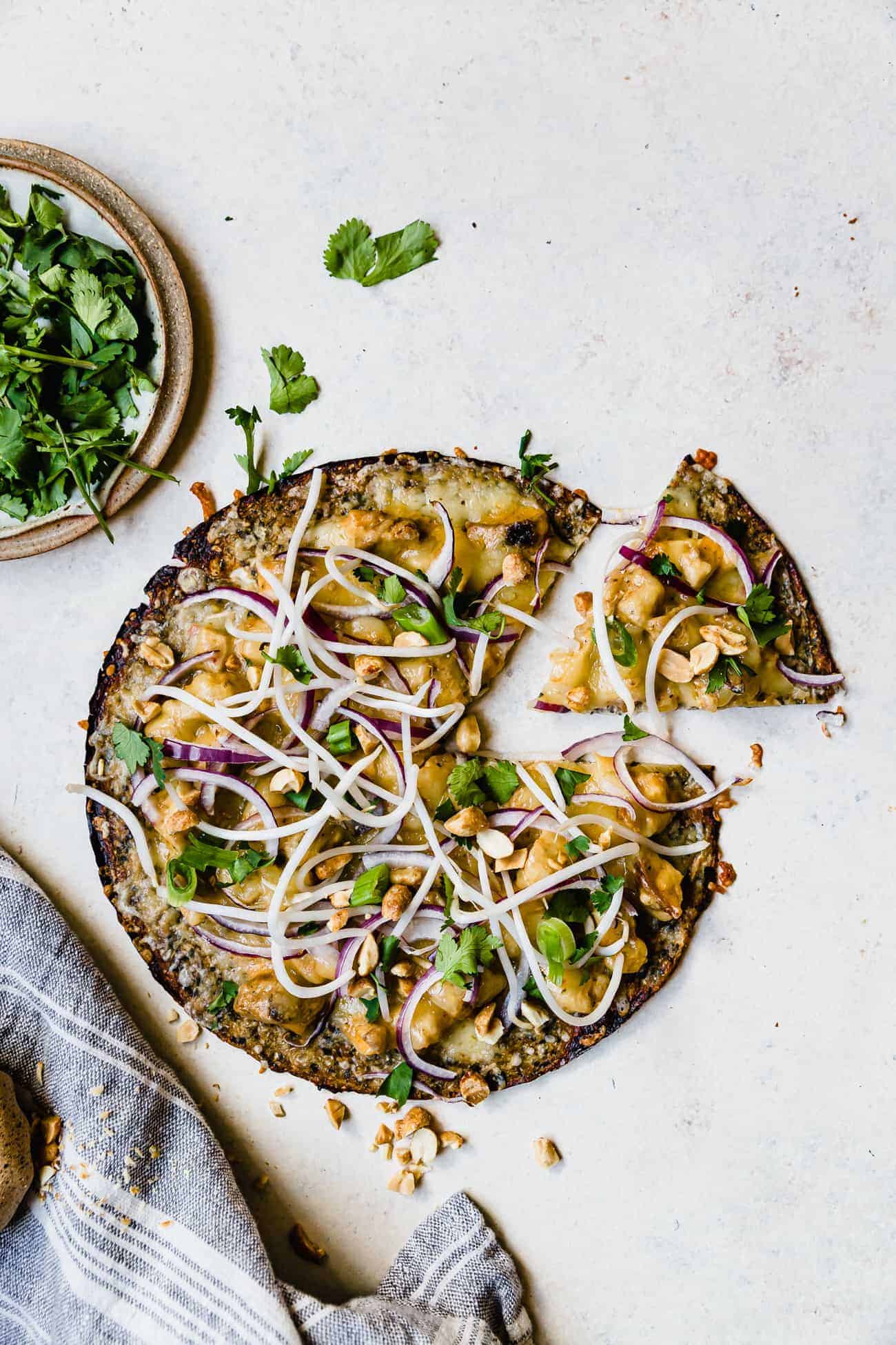 Gluten-Free & Keto Thai Pizza